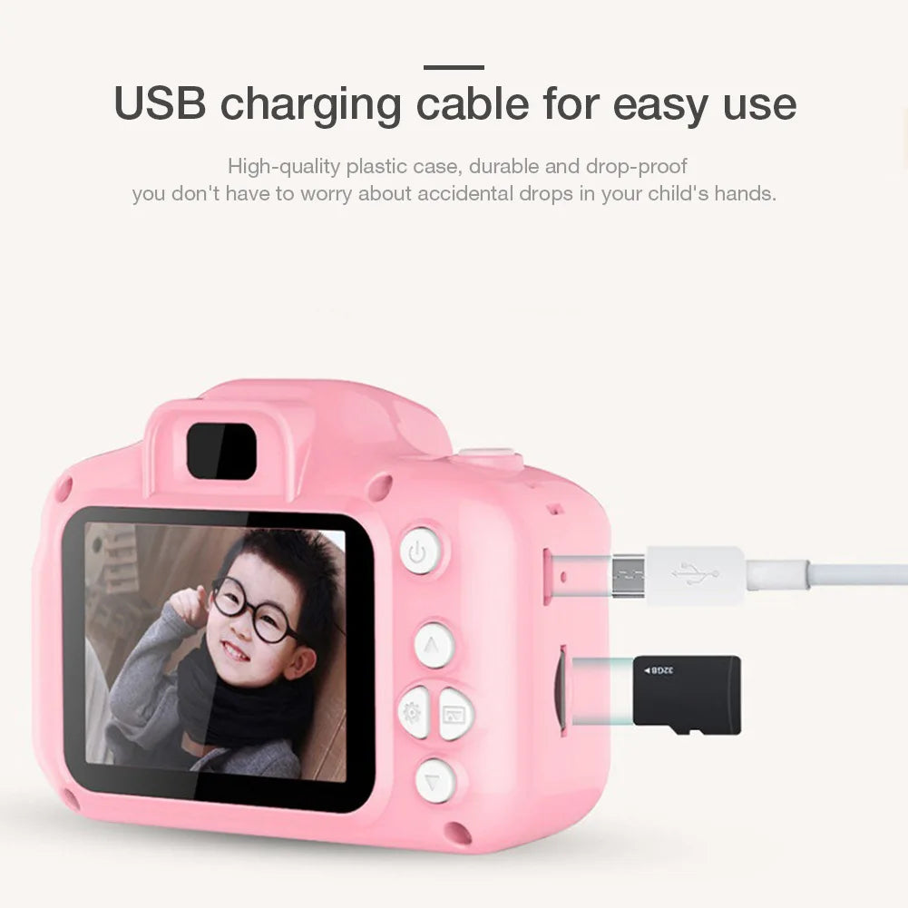 ZK30 Kids Waterproof 1080P HD Camera - Adorable Cartoon Design for Adventurous Outdoor Photography & Video Fun!