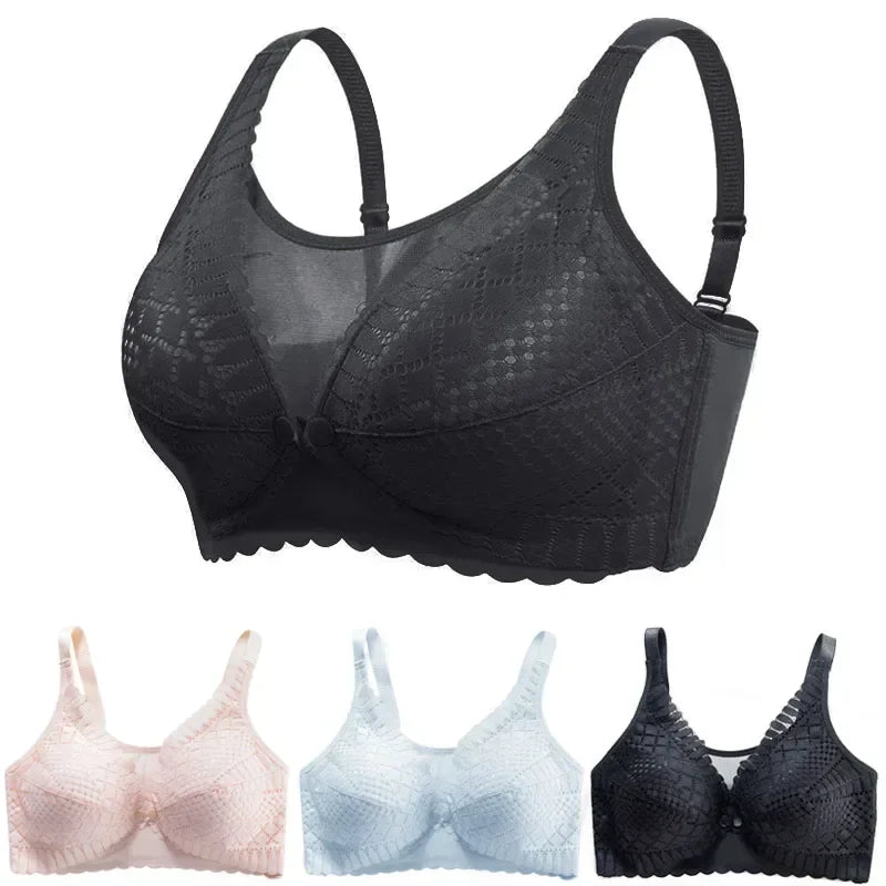 Front Button Maternity Nursing Bra – Adjustable Comfort Breastfeeding Bra for Pregnant & Nursing Moms | Soft Acetate, Easy Access, Wire-Free Support