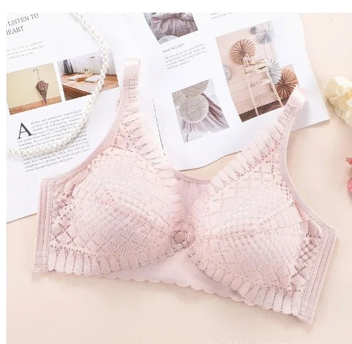 Front Button Maternity Nursing Bra – Adjustable Comfort Breastfeeding Bra for Pregnant & Nursing Moms | Soft Acetate, Easy Access, Wire-Free Support