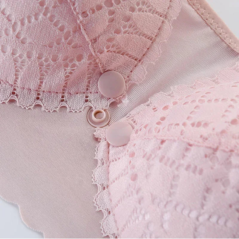 Front Button Maternity Nursing Bra – Adjustable Comfort Breastfeeding Bra for Pregnant & Nursing Moms | Soft Acetate, Easy Access, Wire-Free Support