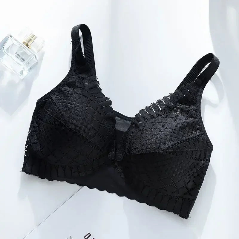 Front Button Maternity Nursing Bra – Adjustable Comfort Breastfeeding Bra for Pregnant & Nursing Moms | Soft Acetate, Easy Access, Wire-Free Support