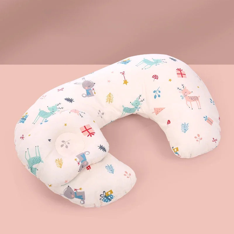 Multifunctional Nursing Pillow for Newborns & Moms – Breastfeeding, Waist Support, & Baby Comfort | Compact, Anti-Fouling Design