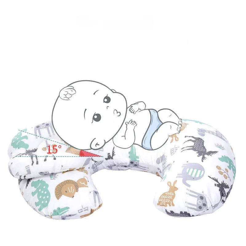 Multifunctional Nursing Pillow for Newborns & Moms – Breastfeeding, Waist Support, & Baby Comfort | Compact, Anti-Fouling Design