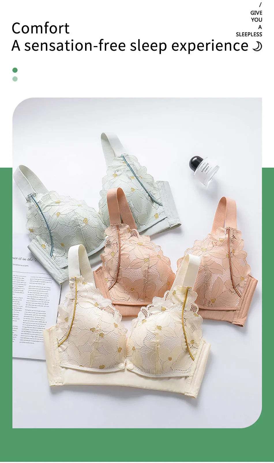 Women’s Lightweight Nursing Bra – Wire-Free Maternity & Breastfeeding Bra | Breathable, Four-Season Comfort